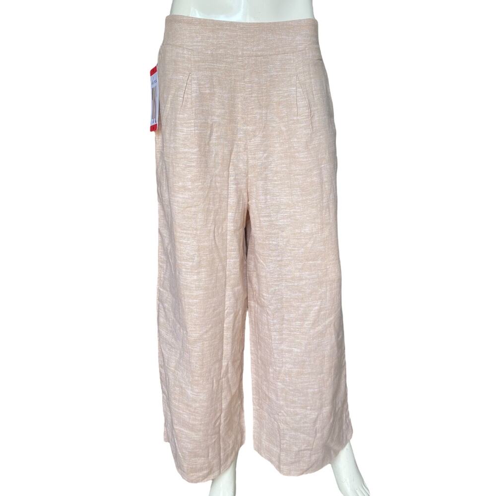 Ella Moss Linen Blend Wide Leg Pants Size Medium NEW